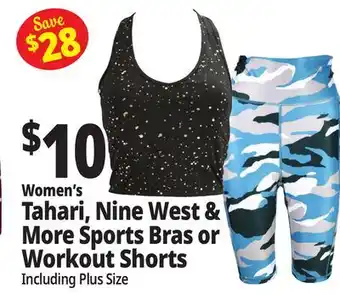 Ocean State Job Lot Women's Tahari, Nine West & More Sports Bras or Workout Shorts offer