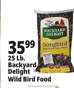 Ocean State Job Lot Backyard Delight Songbird Food 25 lbs offer