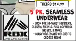 Ollie's 5 PK. SEAMLESS UNDERWEAR offer