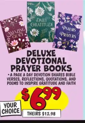 Ollie's DELUXE DEVOTIONAL PRAYER BOOKS offer