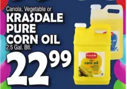 Bravo Supermarkets KRASDALE PURE CORN OIL offer