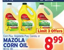 Bravo Supermarkets MAZOLA CORN OIL offer
