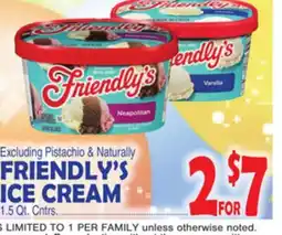Bravo Supermarkets FRIENDLY'S ICE CREAM offer