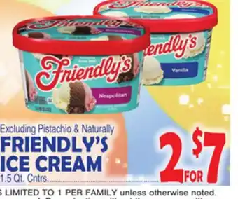 Bravo Supermarkets FRIENDLY'S ICE CREAM offer