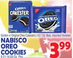 Bravo Supermarkets NABISCO OREO COOKIES 9.21-14.03 Oz. Pkg offer