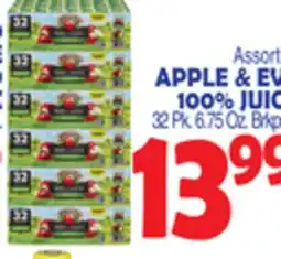 Bravo Supermarkets APPLE & EVE 100% JUICE offer