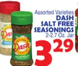 Bravo Supermarkets DASH SALT FREE SEASONINGS offer