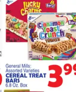 Bravo Supermarkets General Mills CEREAL TREAT BARS offer