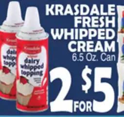 Bravo Supermarkets KRASDALE FRESH WHIPPED CREAM offer