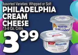 Bravo Supermarkets PHILADELPHIA CREAM CHEESE offer