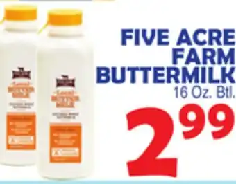 Bravo Supermarkets FIVE ACRE FARM BUTTERMILK offer