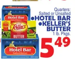 Bravo Supermarkets HOTEL BAR, KELLER'S BUTTER offer