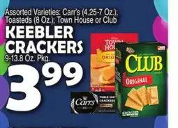 Bravo Supermarkets KEEBLER CRACKERS 9-13.8 Oz. Pkg offer