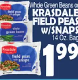 Bravo Supermarkets KRASDALE FIELD PEAS W/SNAPS offer
