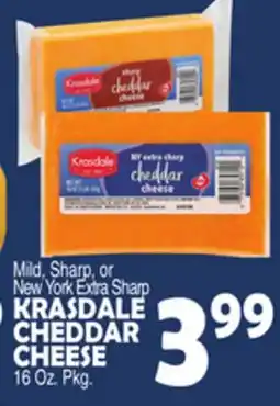 Bravo Supermarkets KRASDALE CHEDDAR CHEESE offer