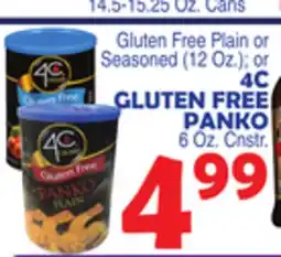 Bravo Supermarkets 4C GLUTEN FREE PANKO 6 Oz. Cnstr offer