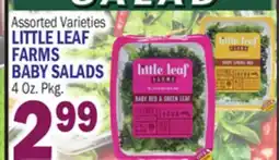 Bravo Supermarkets LITTLE LEAF FARMS BABY SALADS offer