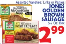 Bravo Supermarkets JONES GOLDEN BROWN SAUSAGE offer