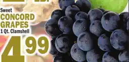 Bravo Supermarkets CONCORD GRAPES offer