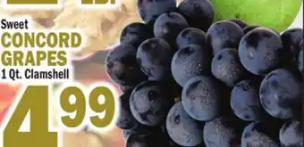 Bravo Supermarkets CONCORD GRAPES offer