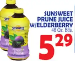 Bravo Supermarkets SUNSWEET PRUNE JUICE W/ELDERBERRY offer