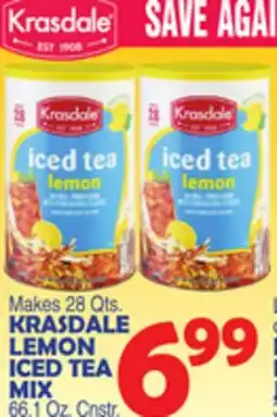 Bravo Supermarkets KRASDALE LEMON ICED TEA MIX offer