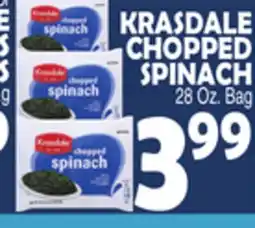 Bravo Supermarkets KRASDALE CHOPPED SPINACH offer