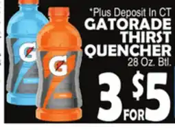 Bravo Supermarkets GATORADE THIRST QUENCHER offer