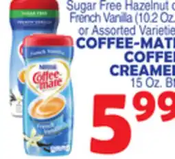 Bravo Supermarkets COFFEE-MATE COFFEE CREAMER 15 Oz. Btl offer