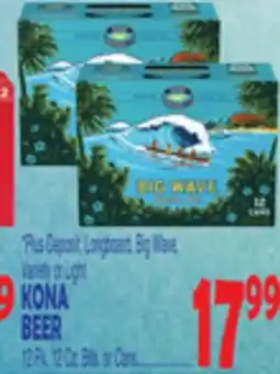 Bravo Supermarkets KONA BEER offer