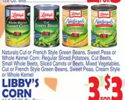 Bravo Supermarkets LIBBY'S CORN offer