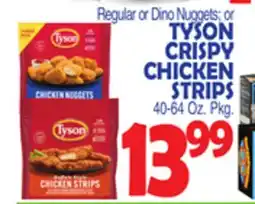 Bravo Supermarkets TYSON CRISPY CHICKEN STRIPS offer
