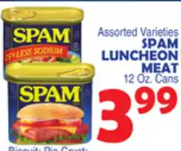 Bravo Supermarkets SPAM LUNCHEON MEAT offer