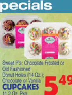 Bravo Supermarkets SWEET P'S CUPCAKES 11.2 Oz. Pkg offer