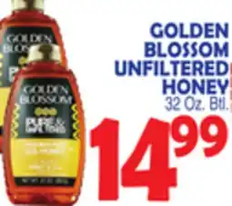 Bravo Supermarkets GOLDEN BLOSSOM UNFILTERED HONEY offer