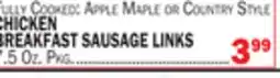 Bravo Supermarkets CHICKEN BREAKFAST SAUSAGE LINKS offer