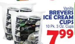 Bravo Supermarkets BREYERS ICE CREAM CUPS offer