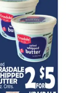Bravo Supermarkets KRASDALE WHIPPED BUTTER offer