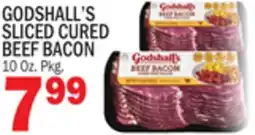 Bravo Supermarkets GODSHALL'S SLICED CURED BEEF BACON offer