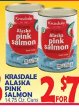 Bravo Supermarkets KRASDALE ALASKA PINK SALMON offer