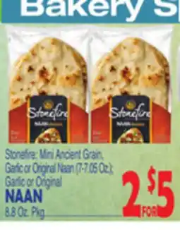 Bravo Supermarkets STONEFIRE NAAN 8.8 Oz. Pkg offer