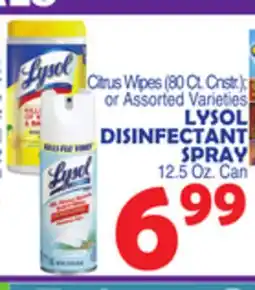 Bravo Supermarkets LYSOL DISINFECTANT SPRAY offer