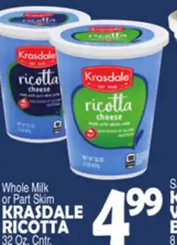 Bravo Supermarkets KRASDALE RICOTTA offer