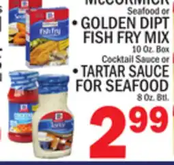 C Town McCORMICK, GOLDEN DIPT FISH FRY MIX 10 Oz. Box offer