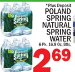 C Town POLAND SPRING NATURAL SPRING WATER offer