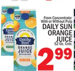 C Town DAILY SUN ORANGE JUICE offer