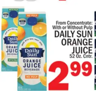 C Town DAILY SUN ORANGE JUICE offer