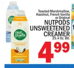 C Town NUTPODS UNSWEETENED CREAMER offer