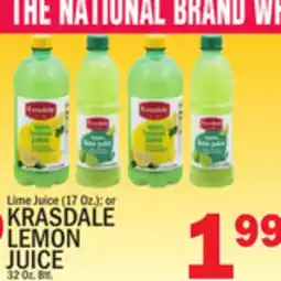 C Town KRASDALE LEMON JUICE 32 Oz. Btl offer