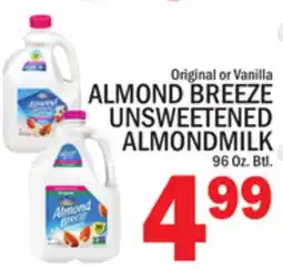 C Town ALMOND BREEZE UNSWEETENED ALMONDMILK offer